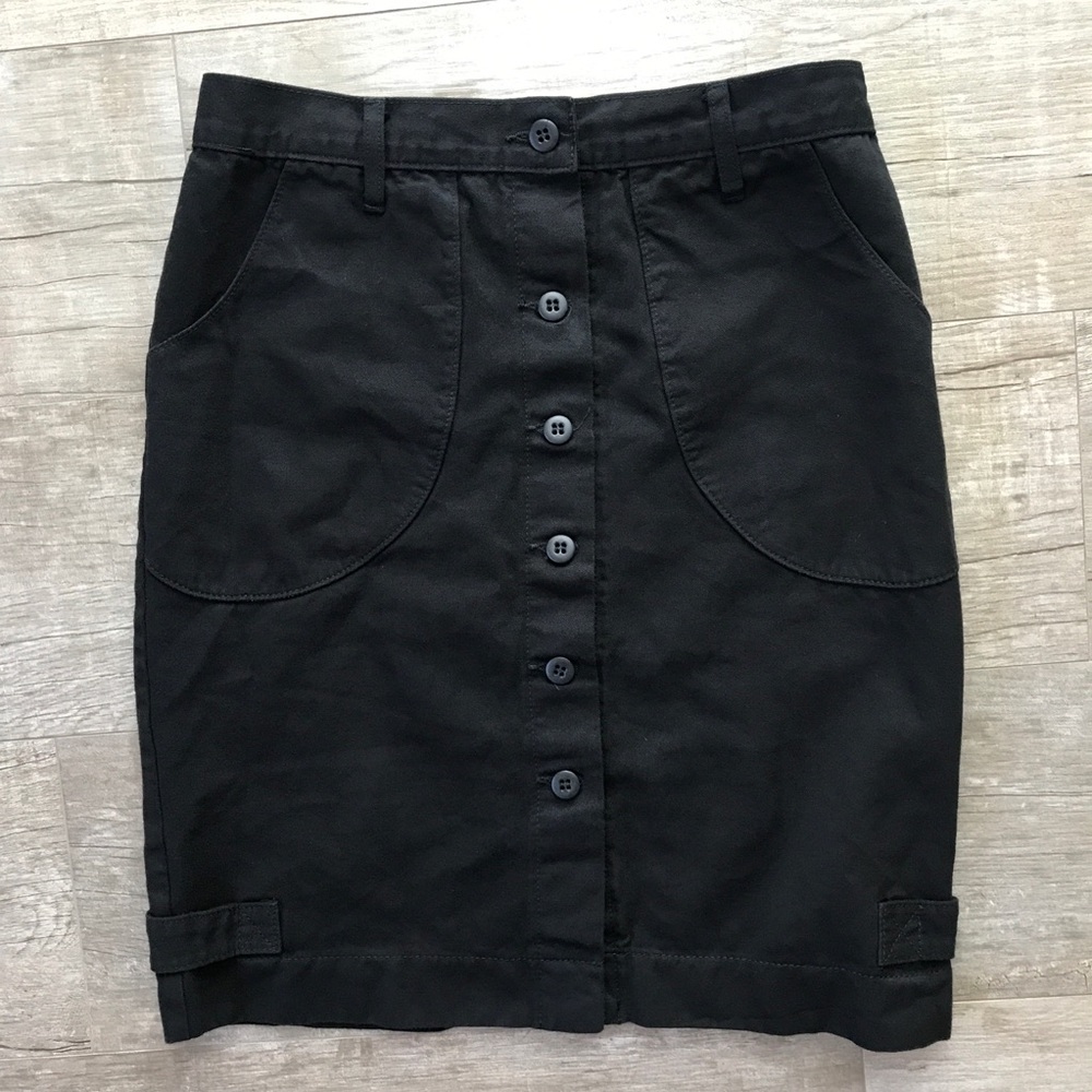 Black Patch Pocket Button Down Front Utility Penc… - image 11